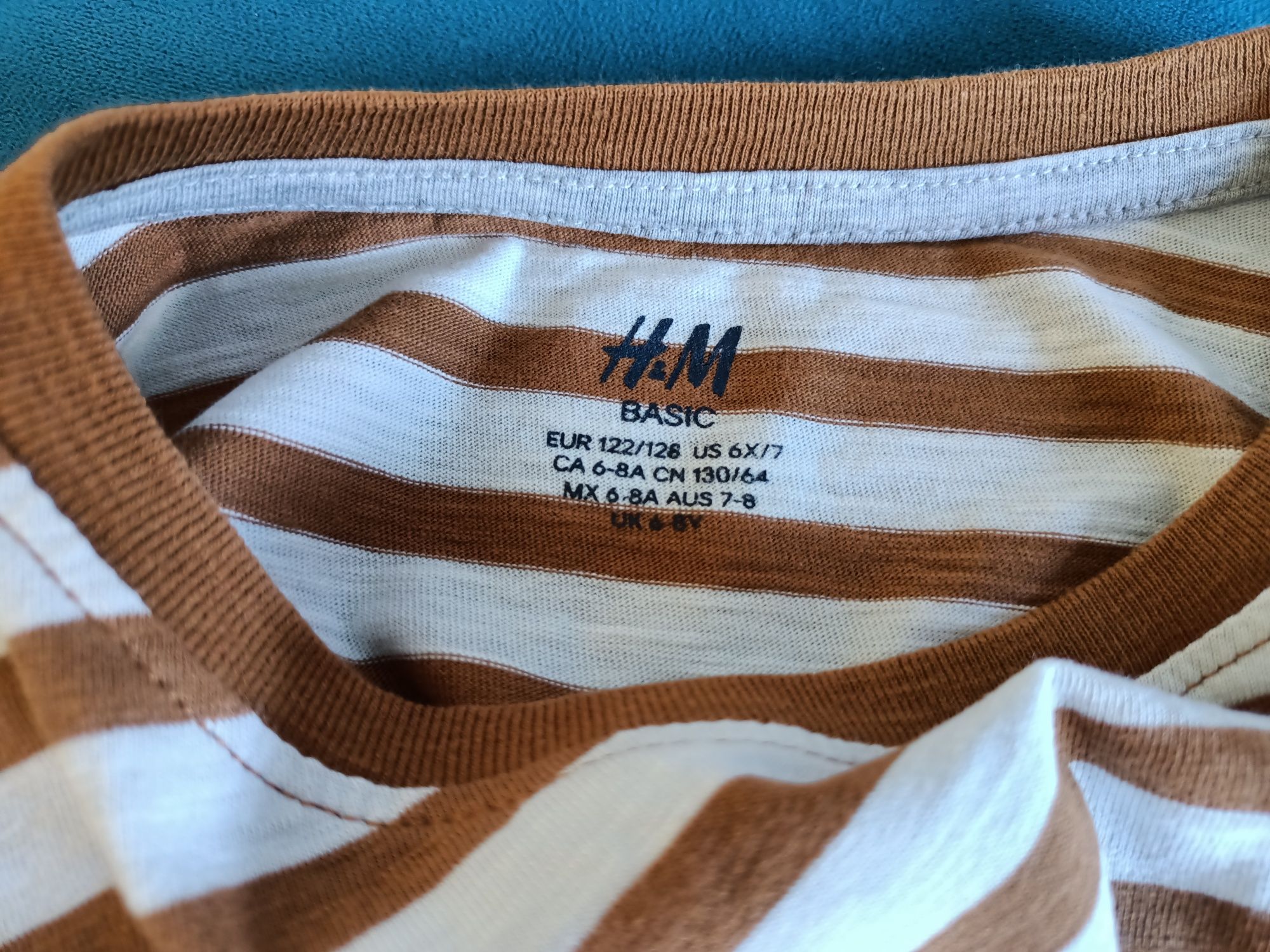 Rozm 122/128 H&M Bluzka, koszulka z długim rękawem 7-8 lat