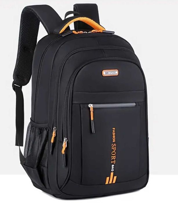 Рюкзак городской SPORTS FS. Цвет черный с цветным принтом.