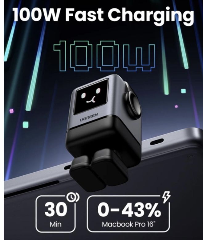Зарядное устройство UGREEN UNO 100 W