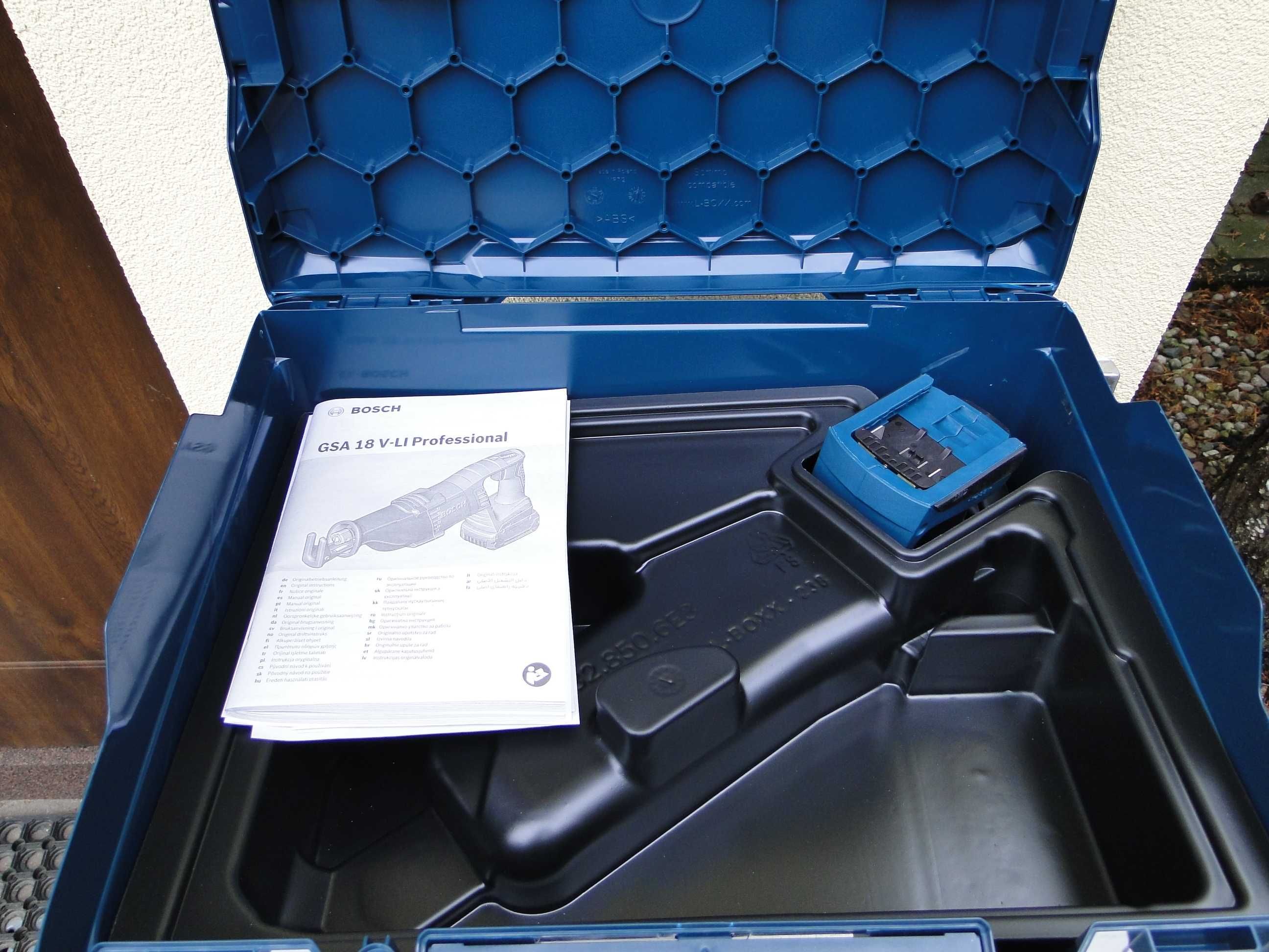 BOSCH GSA 18V-LI, Piła Szablasta 18V, w L-Boxx, Solo, Nowa
