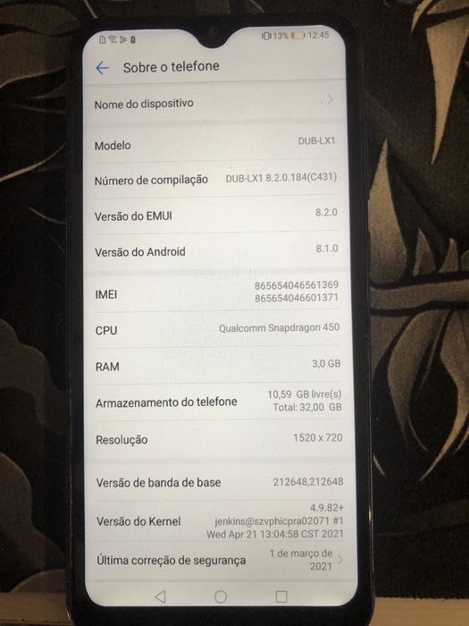 Huawei y6 2018 Bom estado