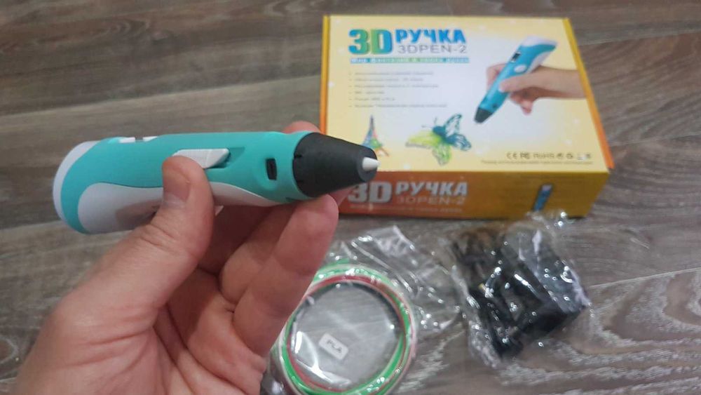 3д ручка для рисования с пластиком детская