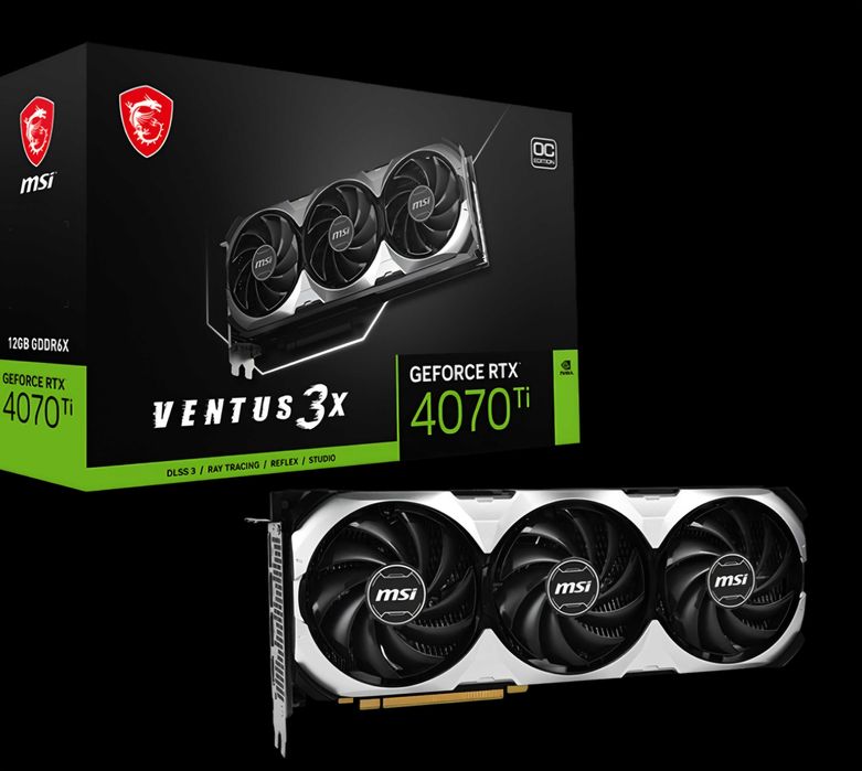 GPU Nvidia RTX 4070 TI, 12GB, MSI Ventus 3X OC