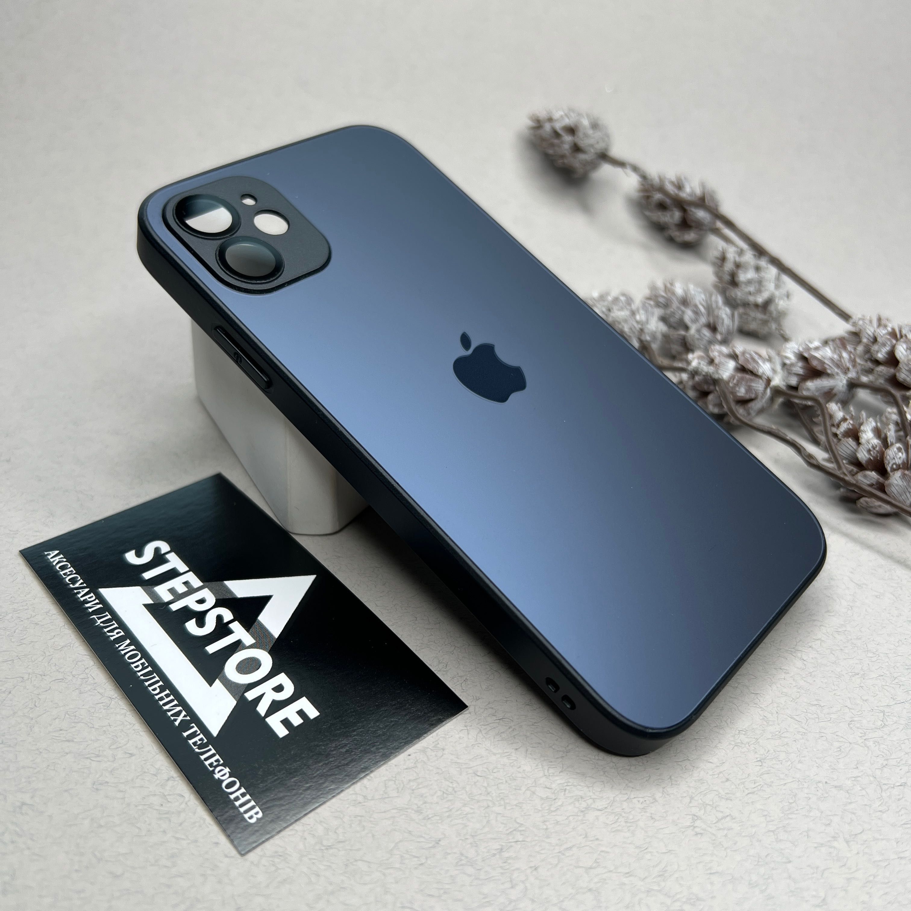 Чехол Glass Case для Iphone 11 Matte матовый стеклянный с линзами