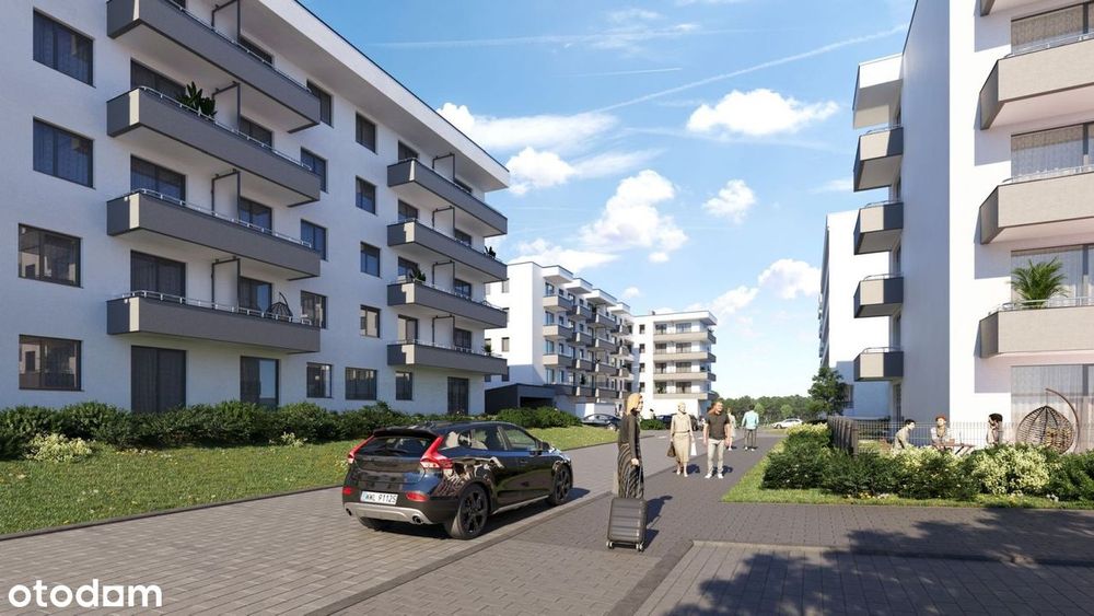 3-pokojowe mieszkanie 47m2 + loggia