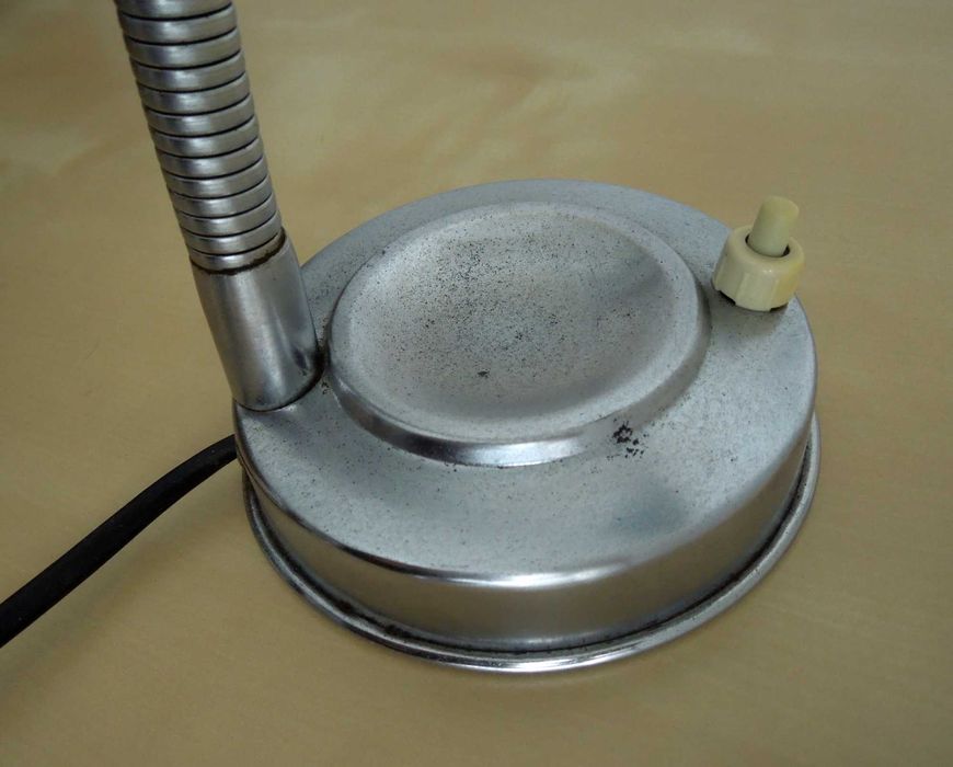 Mid century - Candeeiro industrial em metal/ Metal Gooseneck Desk Lamp