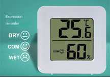 Mini termómetro higrómetro digital medidor de temperatura e humidade