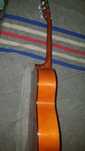 Guitarra nova. Castanha claro e escuro