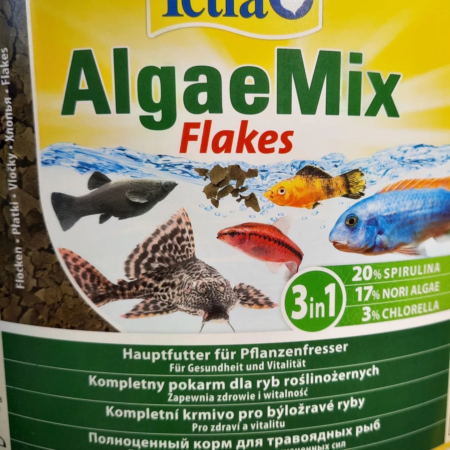 Tetra 20% спирулины Tetra Algae Mix 10литров