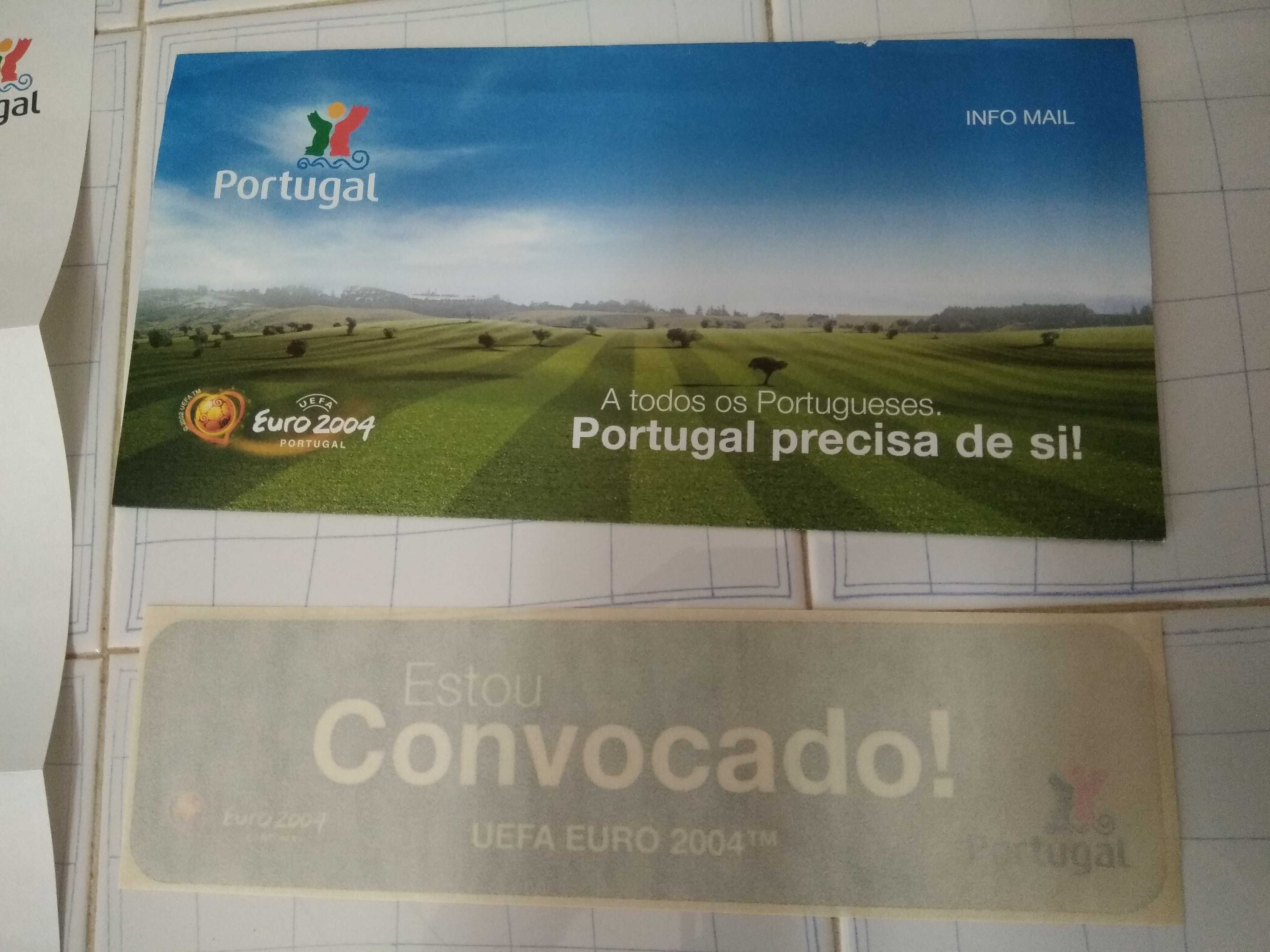 Carta UEFA Euro 2004 Portugal "Estou Convocado!" - Luiz Felipe Scolari