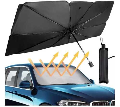 Солнцезащитная шторка – зонт на лобовое стекло в авто 79 х 145 см