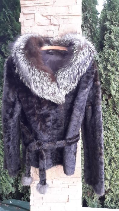 Futerko ,kurtka z naturalnych norek i jenota