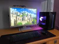 Monitor i Komputer Ryzen 5 3500X 6 rdzeni DDR4 16 GB RAM, RX 580 4GB+