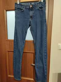 Spodnie jeans w32 l34 stretch wysoki szczupły granatowe