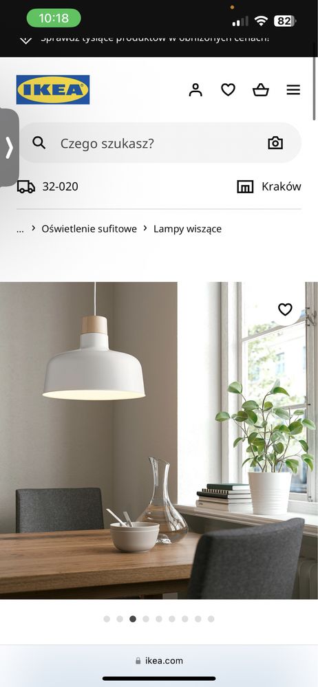 Lampa Ikea Bunkeflo - zestaw 3 lamp