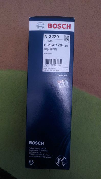 Паливний фільтр BOSCH Volkswagen 2.0\2.5TDI