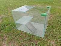 Akwarium terrarium dla rybek wybieg dla chomika myszki szczurka szklan