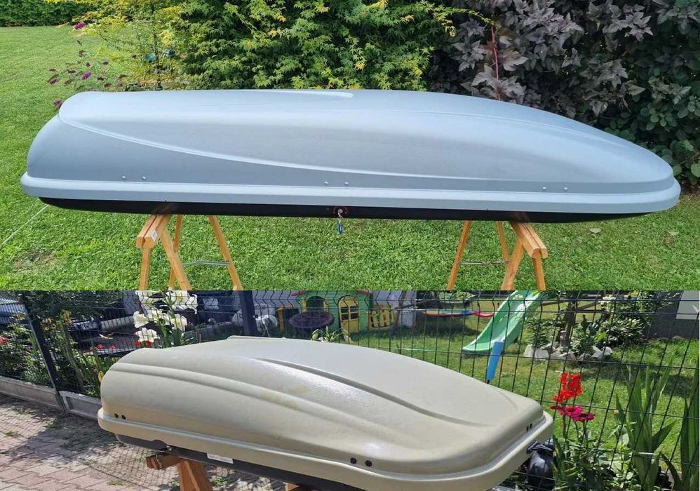 Boks Trumna dachowa Box bagażnik dachowy samochodowy 320 l jak nowy