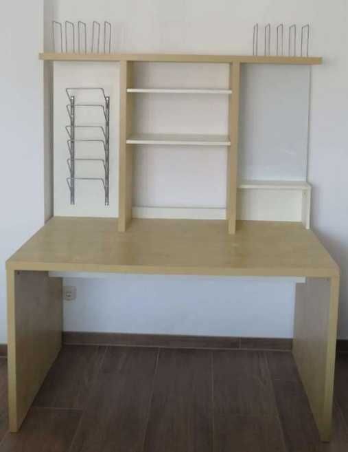 Secretária c/ estante e prateleiras ikea mikael