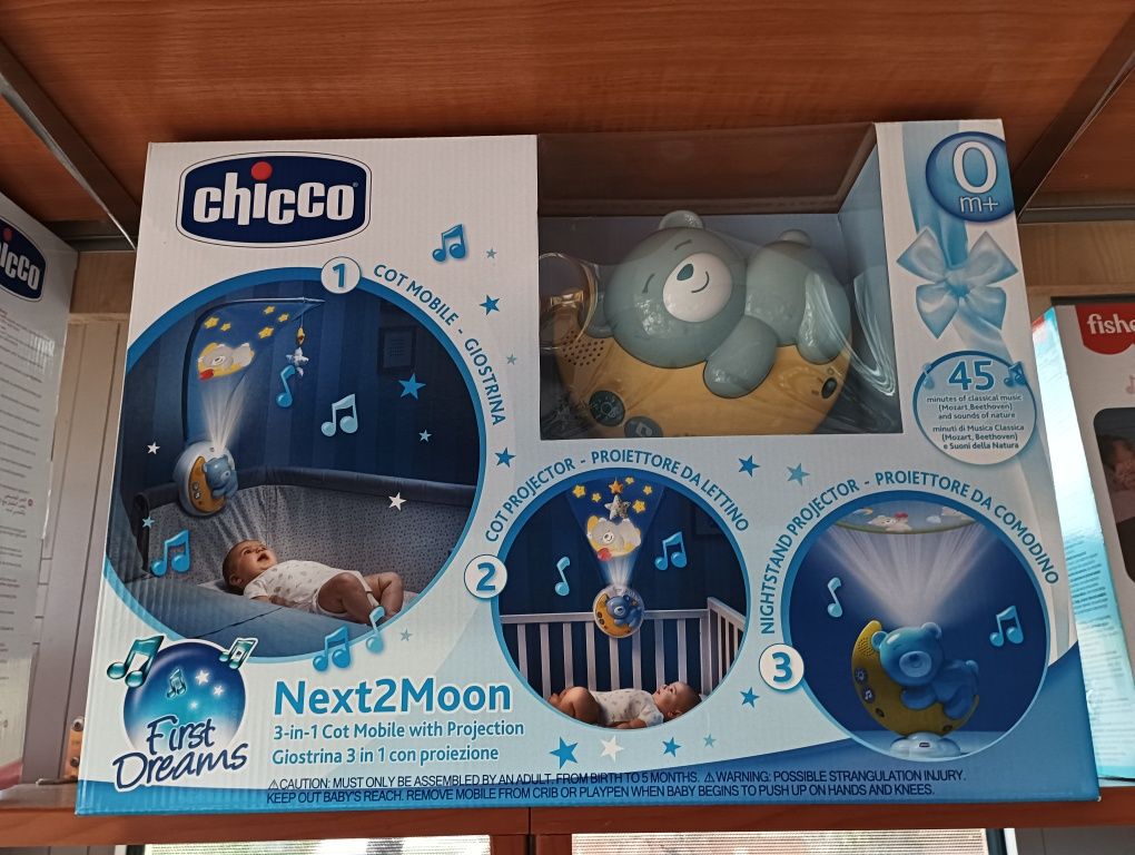 CHICCO Next2Moon Panel projektor na łóżeczko