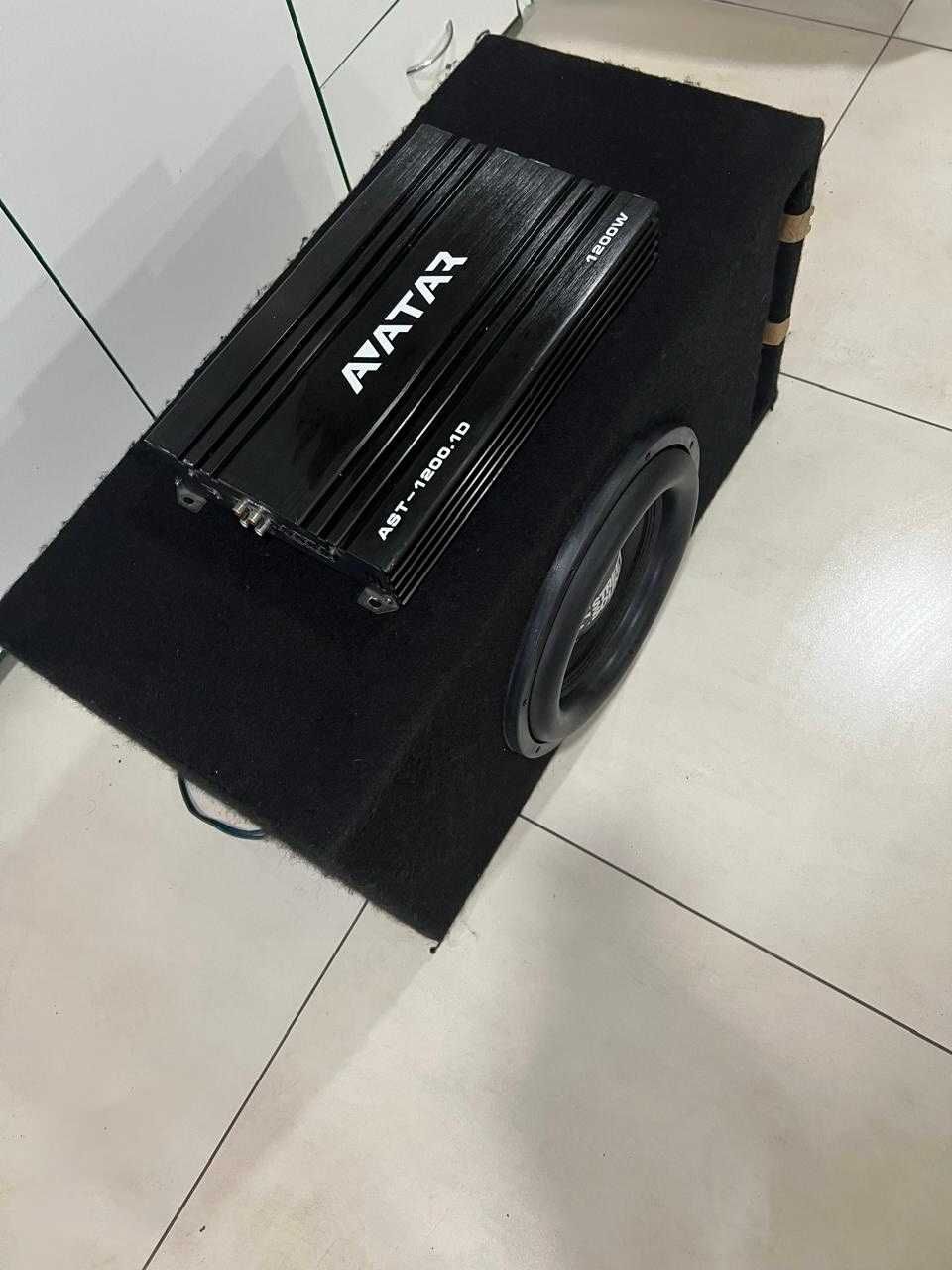 Сабвуфер Street Sound SW-WHITE312 + Підсилювач Avatar AST-1200.1D