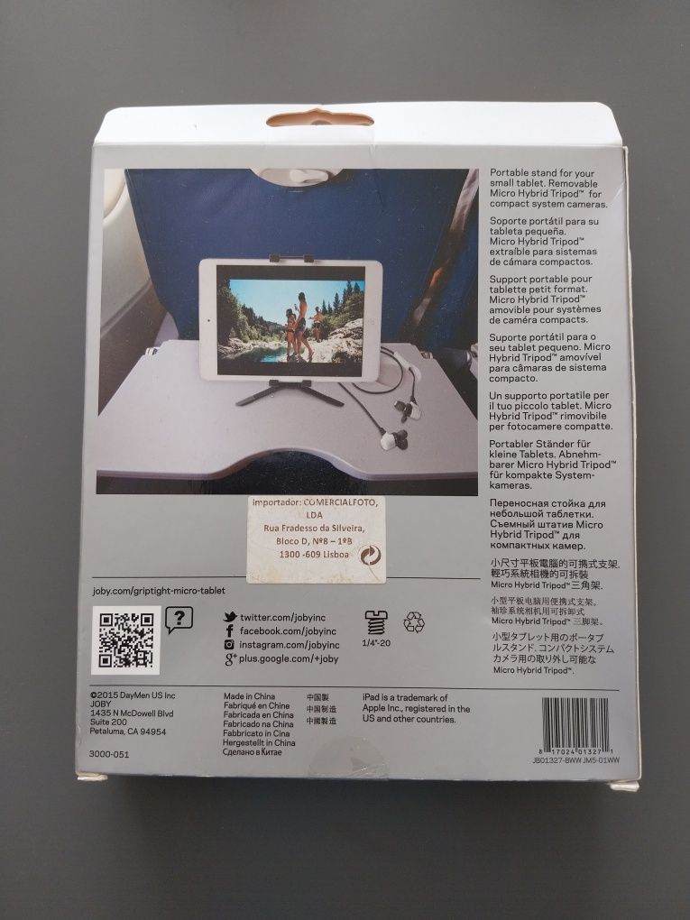Vendo Tripe Marca Joby para tablet