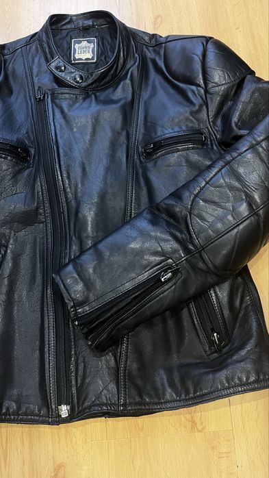Мотокуртка кожа натуральная с подкладкой и защитой