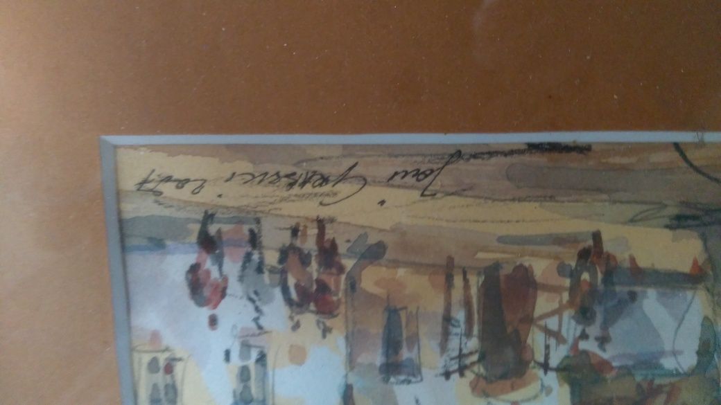 Obraz Kazimierz Dolny nad Wisłą , sygn.  Jan Grabski ,  akwarela , wym