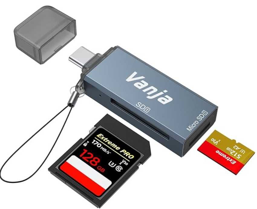 Czytnik Kart Pamięci SD USB 3.0 USB-C Adapter 4w1 Vanja