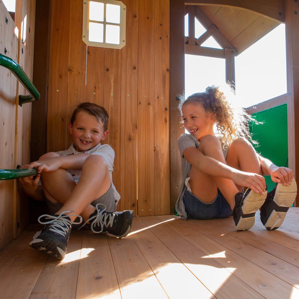 Mega Plac Zabaw Skyfort z Turbo Zjeżdżalnią Bocianie Gniazdo