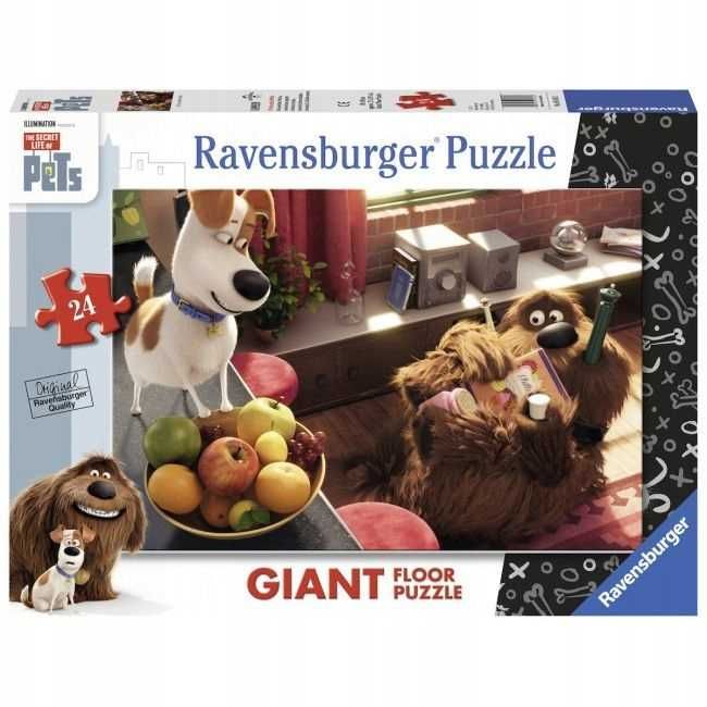 Puzzle podłogowe Sekretne życie zwierzaków domowych 24el.