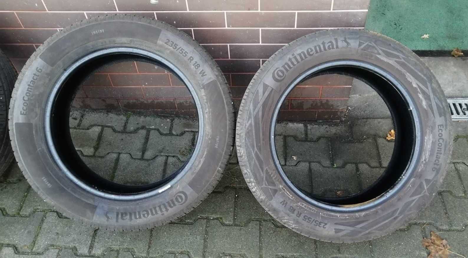 Opony 235/55R18 W Continental Eco Contact 6 rok 2022 bieżnik 6 mm