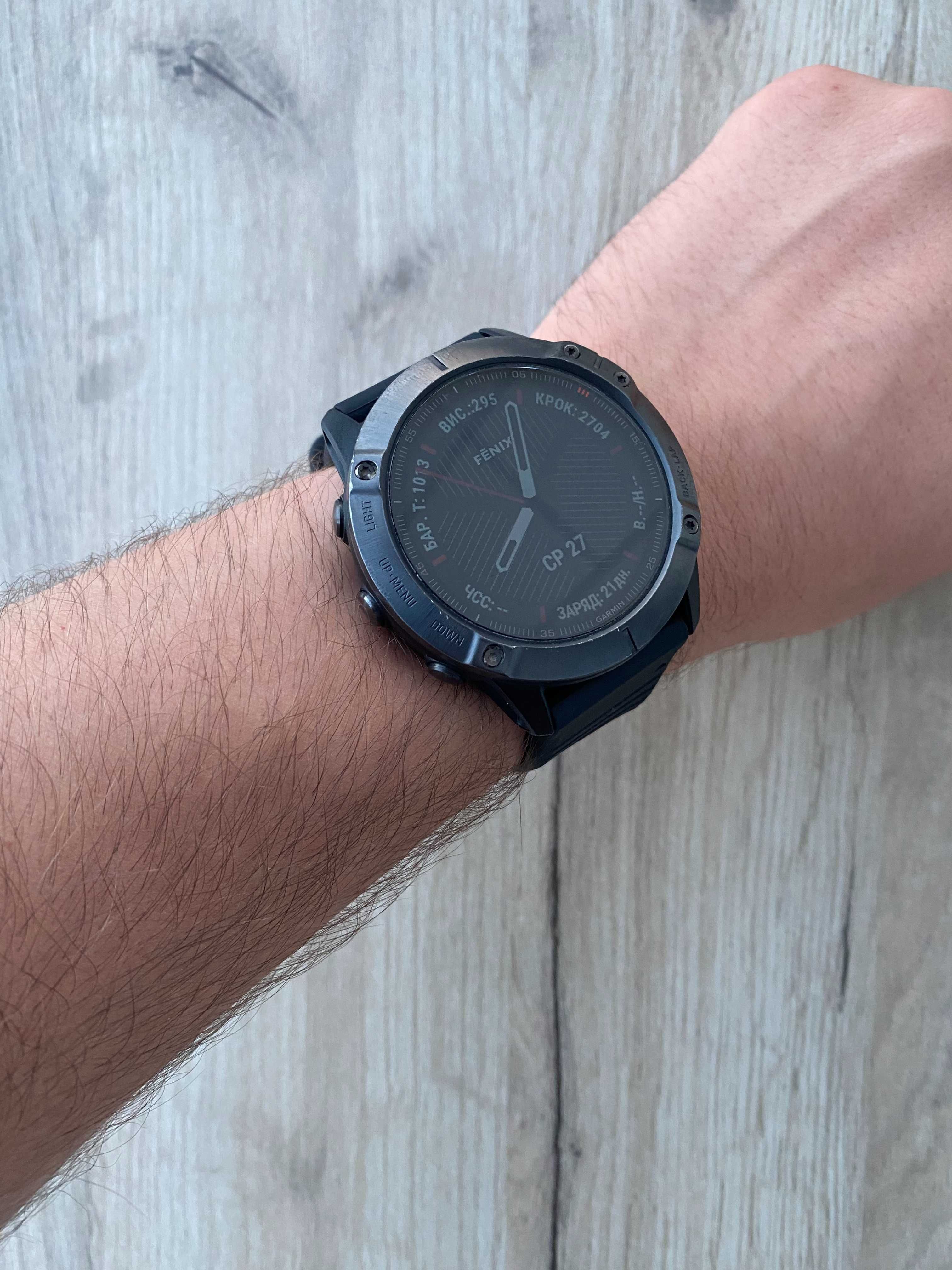 Garmin Fenix 6X Sapphire (Pro) | Карти, музика, Wi-Fi | Не працює GPS