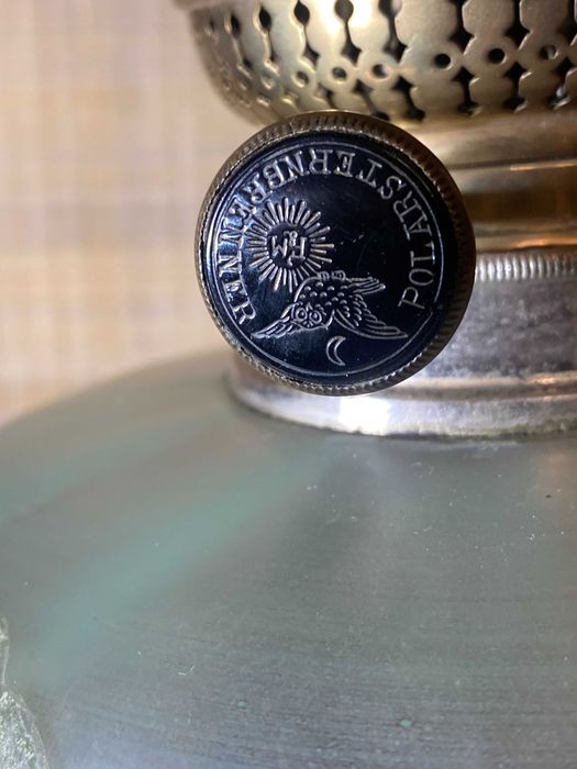 Piękna, secesyjna lampa naftowa. W pełni sprawna ,76cm.