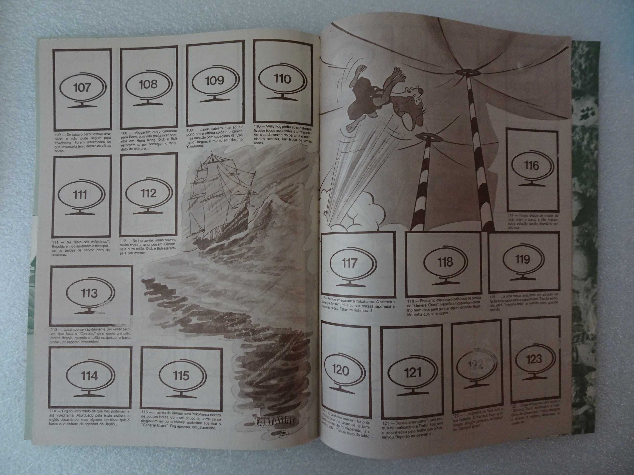Caderneta de cromos vazia - A volta ao mundo com Willy Fog  -