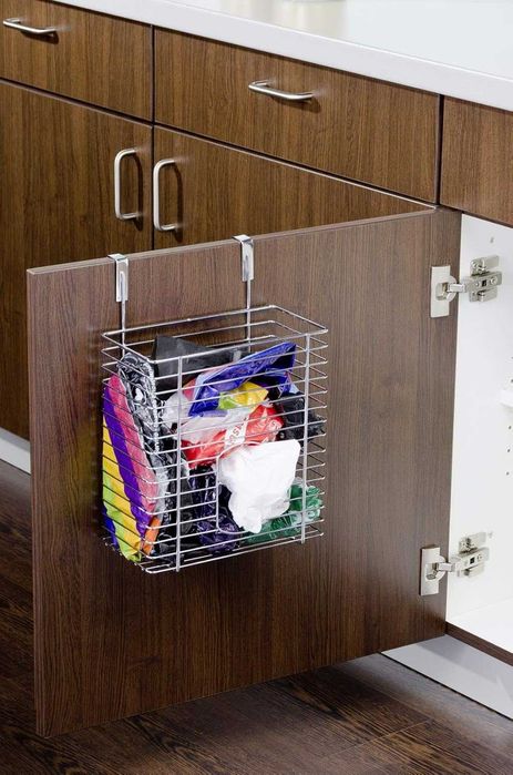 Koszyk WENKO ClipOn na torby, organizer chromowany 20x29x11,5 cm