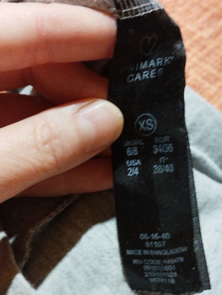 Лосины серые х/б primark  xs 42-44