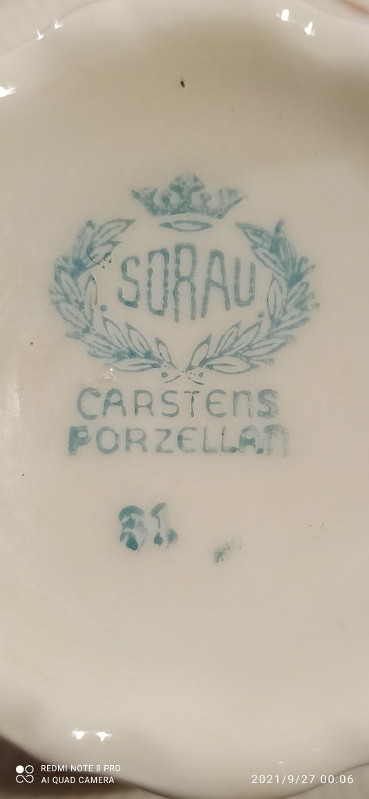 Porcelana SORAU Carstens KAVALIER TRIO Żary Filiżanka Kolekcjonerska