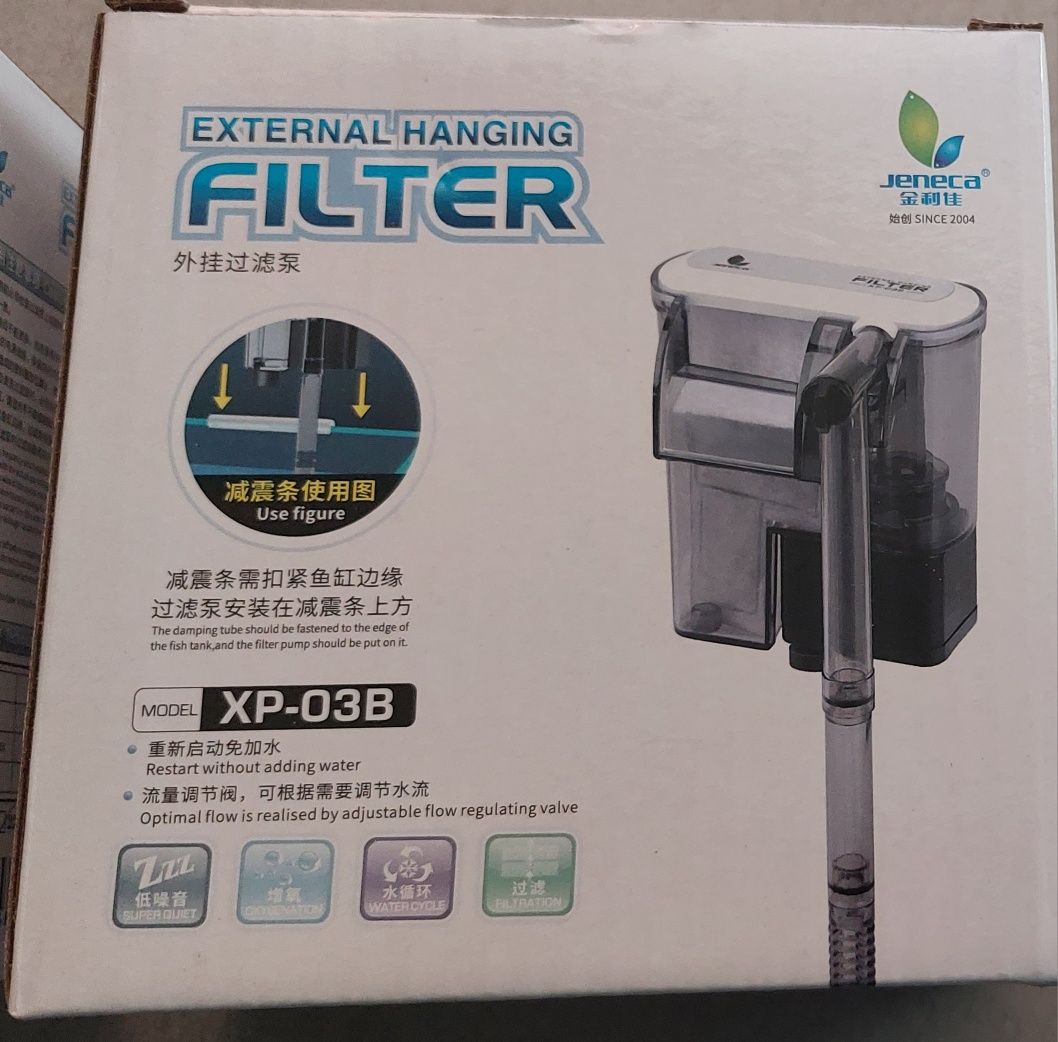 Mini filtro mochila para aquario 160l/h