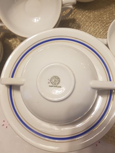 Boleslawiec bulionówki porcelana