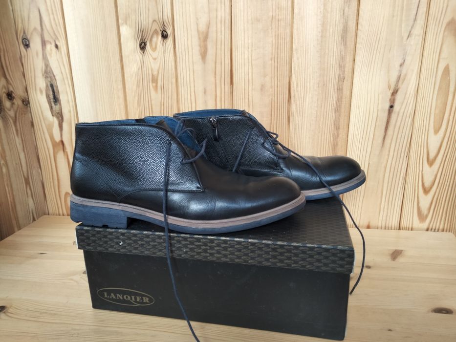 Sprzedam męskie trzewiki skórzane firmy Lanquier