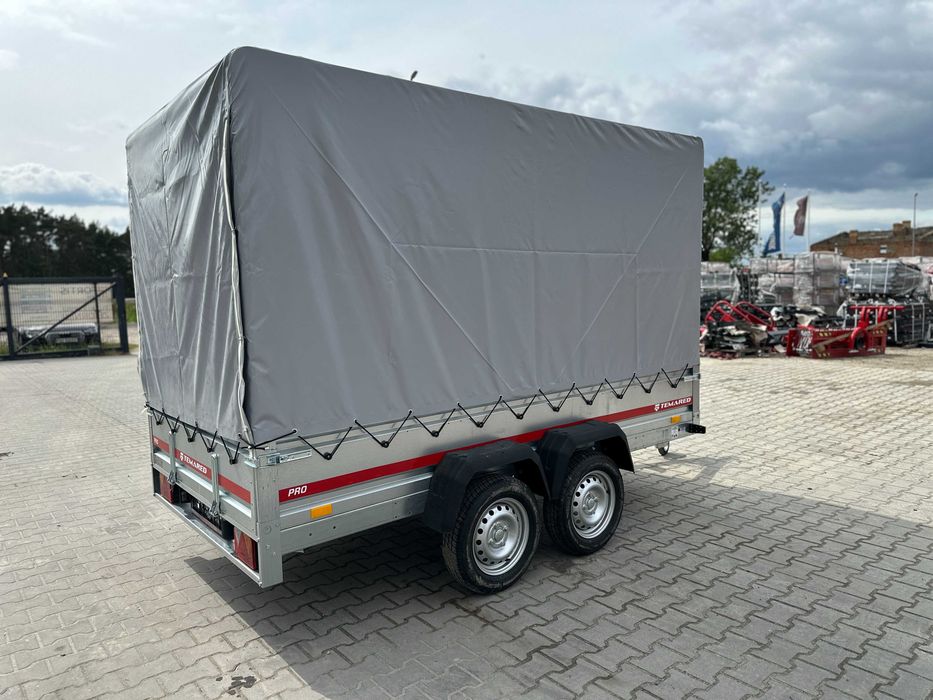 Przyczepka samochodowa 296×150 cm Temared PRO 3015/2 + plandeka 140 cm