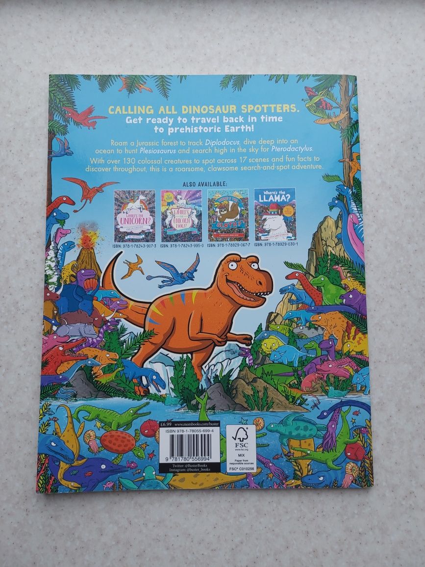 where‘s the dinosaur віммельбух де динозавр книга англійською book