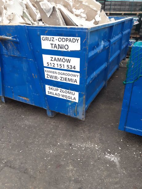 Tani wywóz  gruzu, odpadów w kontenerach