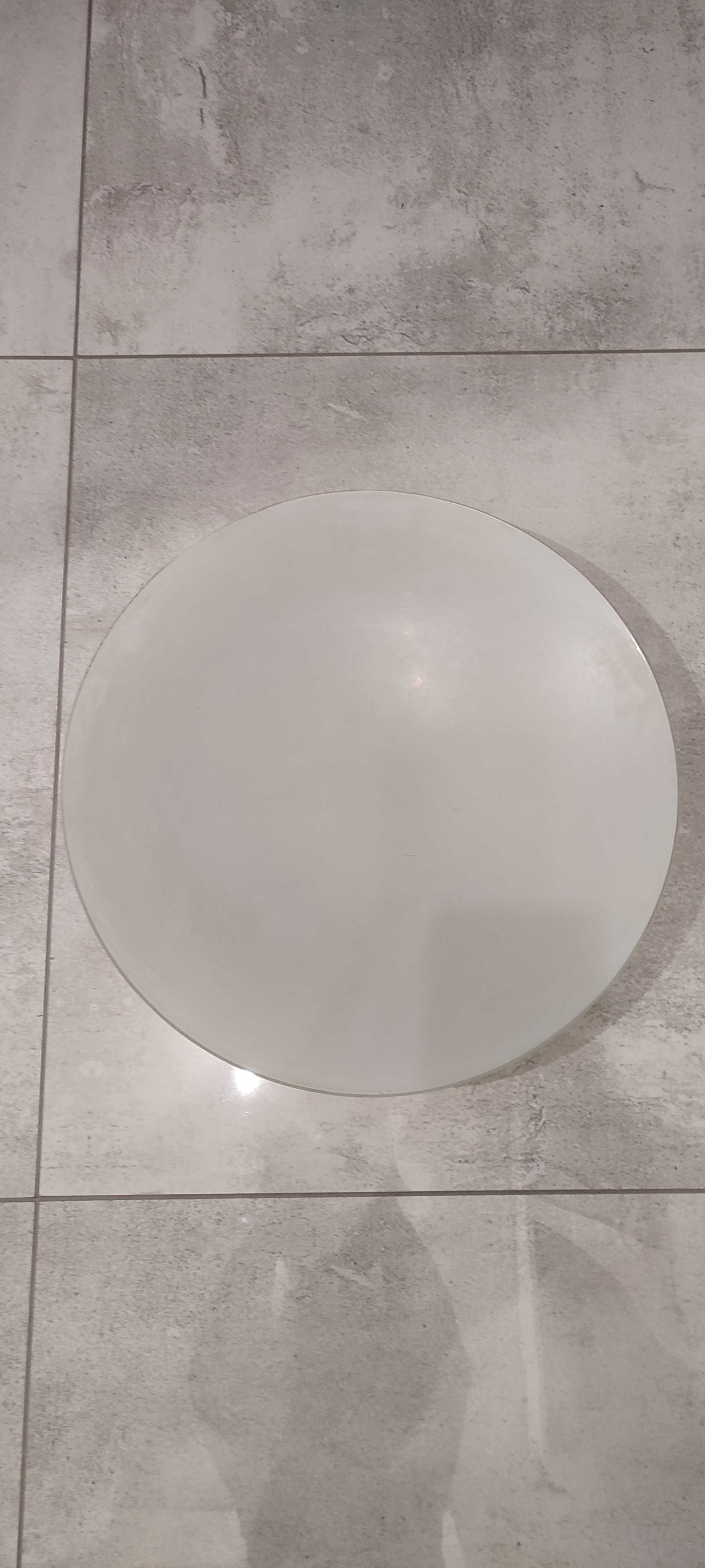 Duży plafon okrągły mleczne szkło
