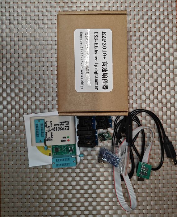 Programator EZP2023+ EEPROM (BIOS) MEGA zestaw z 10 adapterami