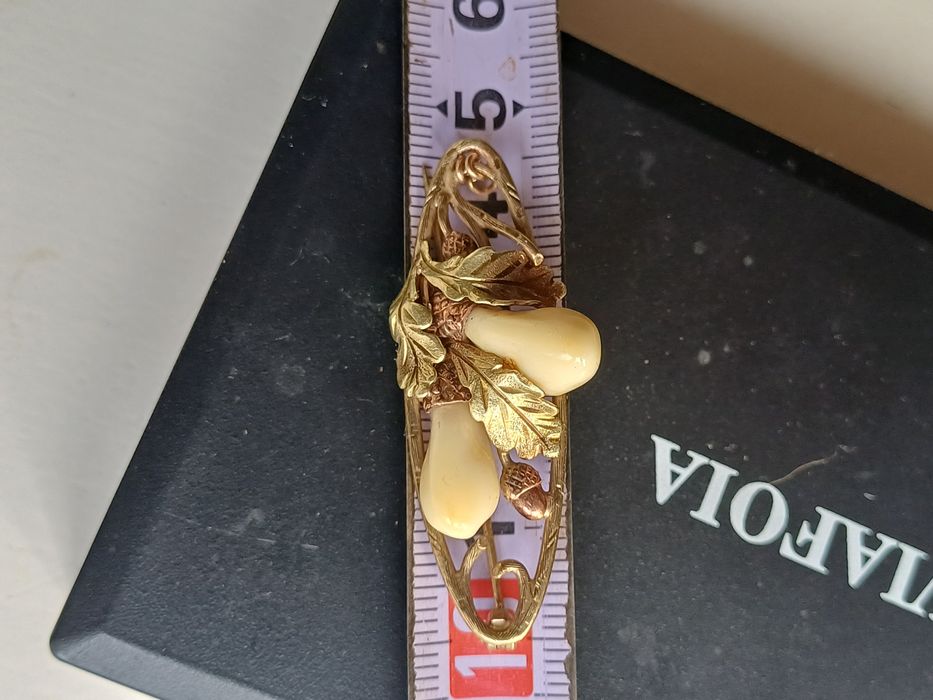 Złota Broszka myśliwska zloto 333