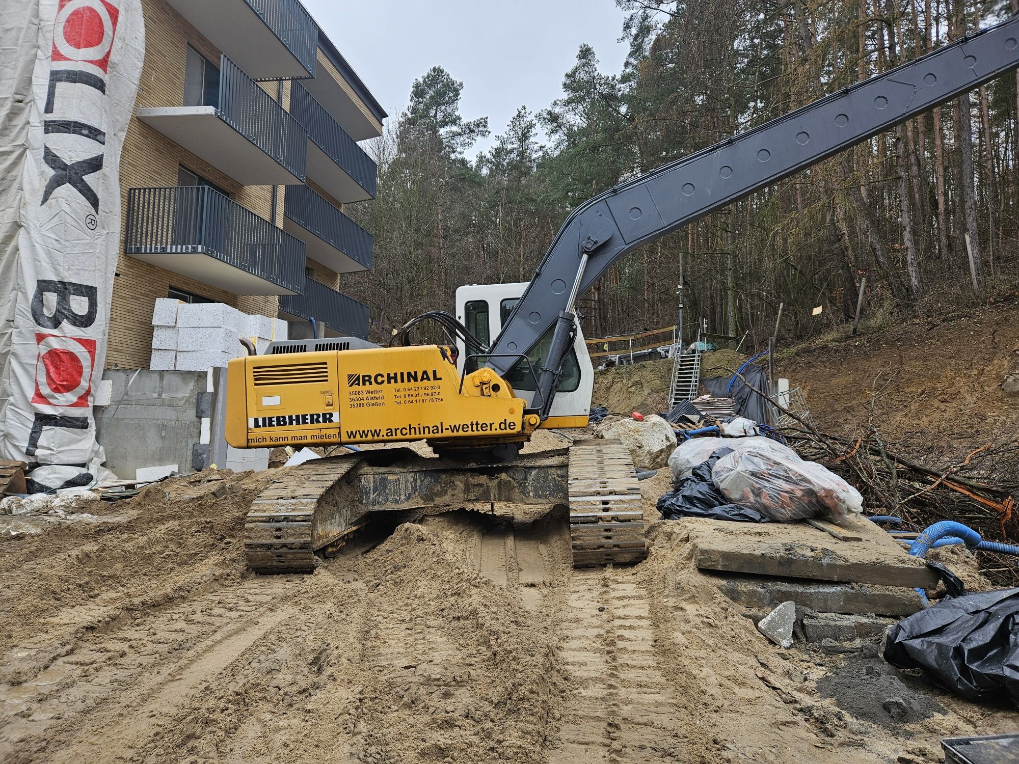 Koparka liebherr 912 long 18m