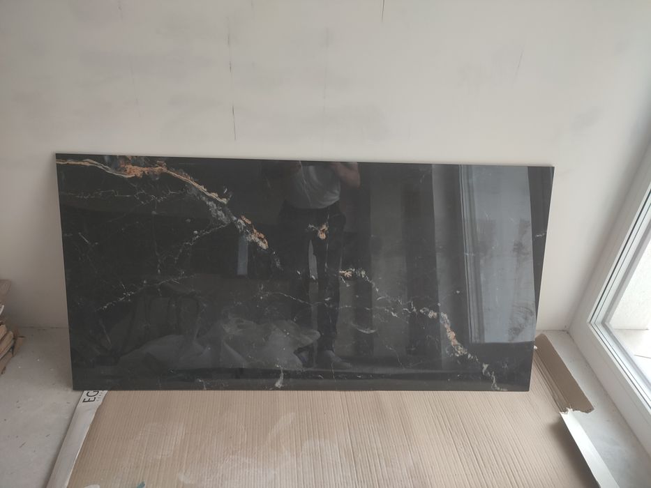 1 Sztuka Gres szkliwiony Unique Black 60x120 Egen Płytka Leroy Kuchnia