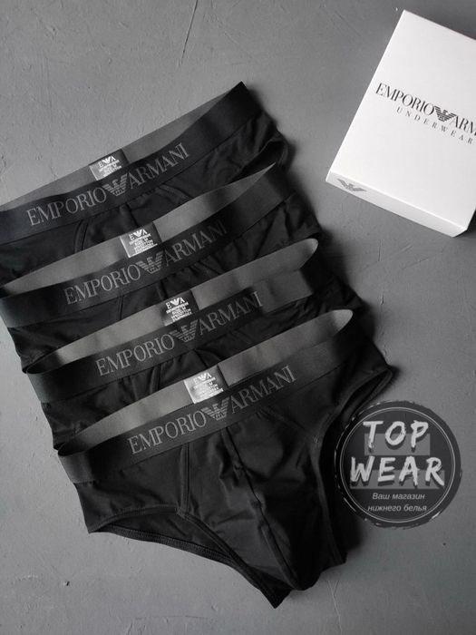 Чоловічі труси плавки Armani BLACK TOTAL BLACK